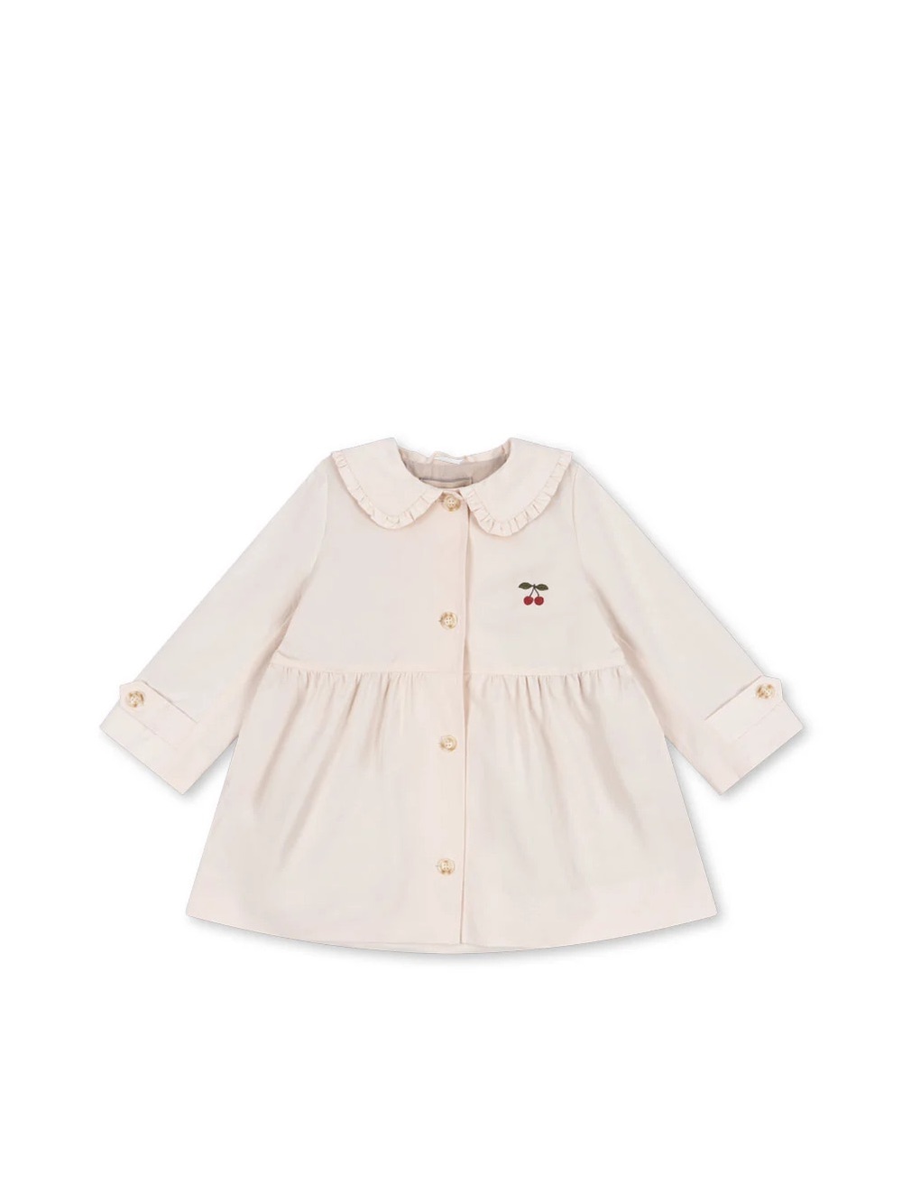 NWT $145 KONGES SLOJD
TRENCHY Cherry Embroidered Long Sleeves Collar Coat - Picture 2 of 6